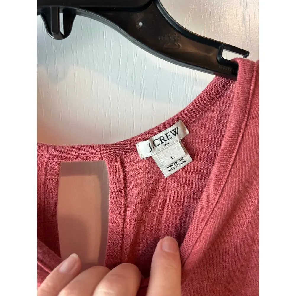 Dusty Pink J Crew Mixed Media Tank Large